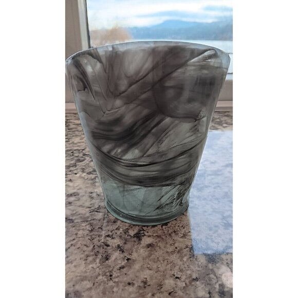 Vintage Handmade Decorative Swirl Art Glass For Candles Or Flowers - Picture 6 of 12